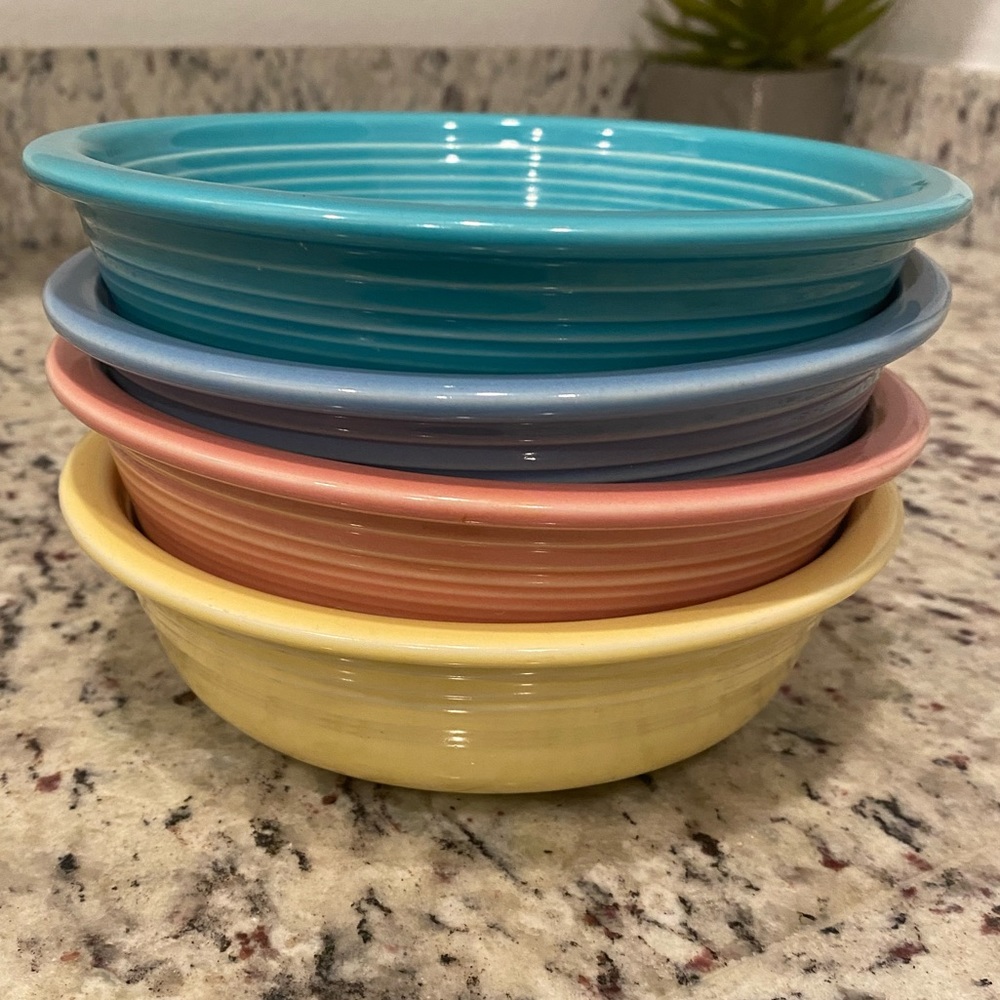 Fiesta Vintage Pastel Bowls Set of 4